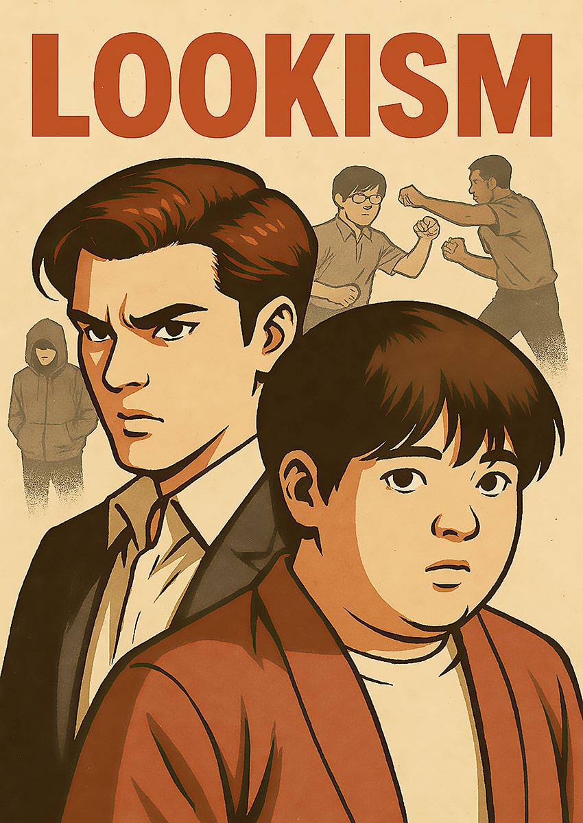 Lookism Manga Style Artwork Canvas Print & Poster Wall Art - AI PRINT LAB